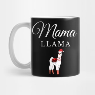 Mama Llama in a Santa Hat Mug